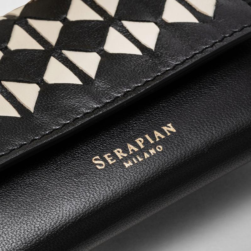 Serapian PORTAFOGLIO TRI-FOLD IN MOSAICO Offerta migliore