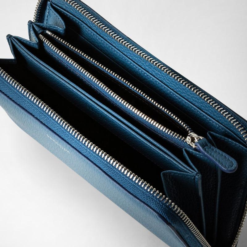 Serapian PORTAFOGLIO CON ZIP IN PELLE RUGIADA Bestseller