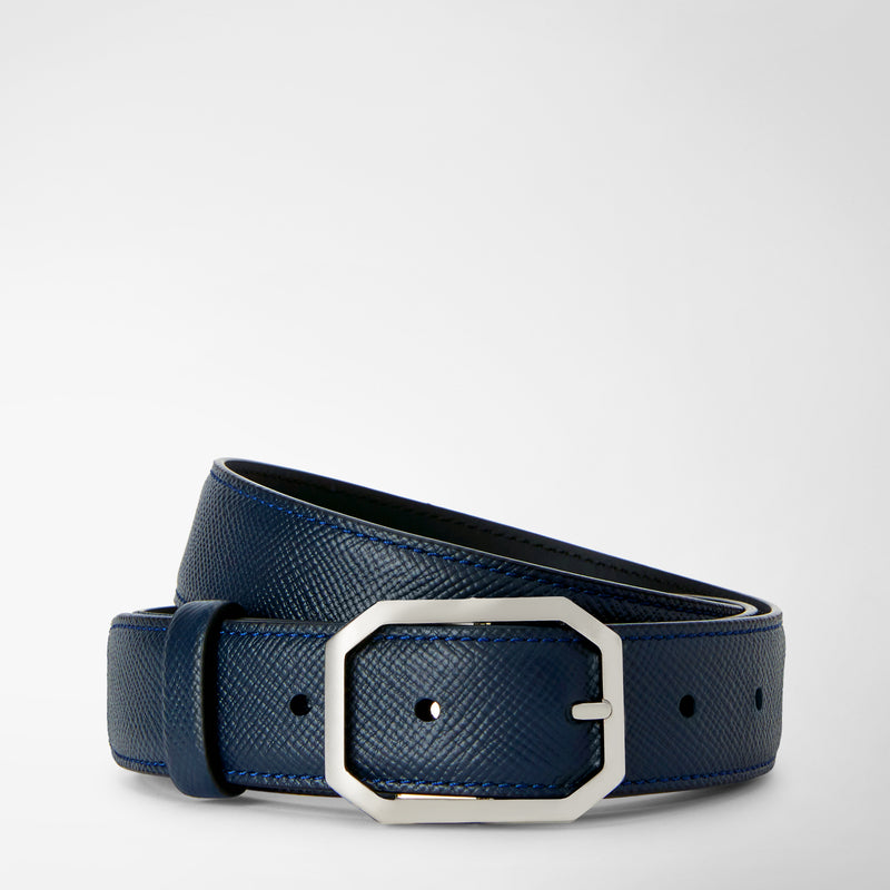 Serapian Cintura in pelle evoluzione blu navy Offerte giornaliere