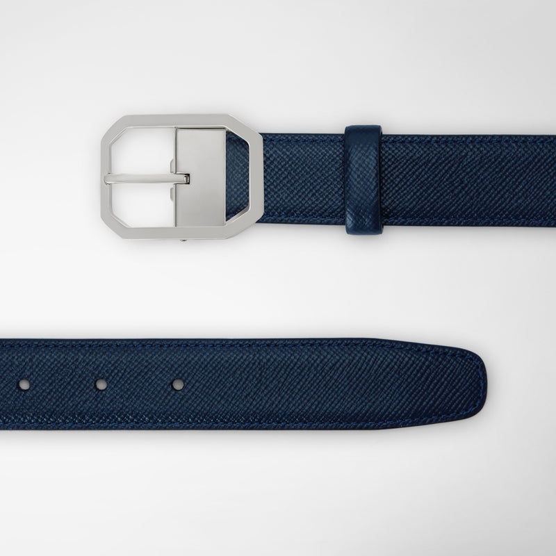 Serapian Cintura in pelle evoluzione blu navy Offerte giornaliere