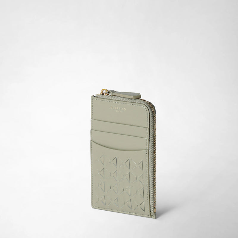 Serapian PORTACARTE CON ZIP IN MOSAICO Fino Al -60%