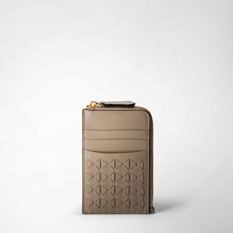 Serapian Portacarte con zip in mosaico sahara Presa