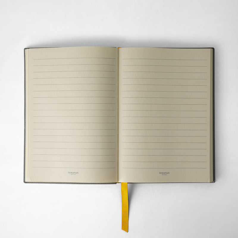 Serapian Notebook in evoluzione leather cement Hotsell