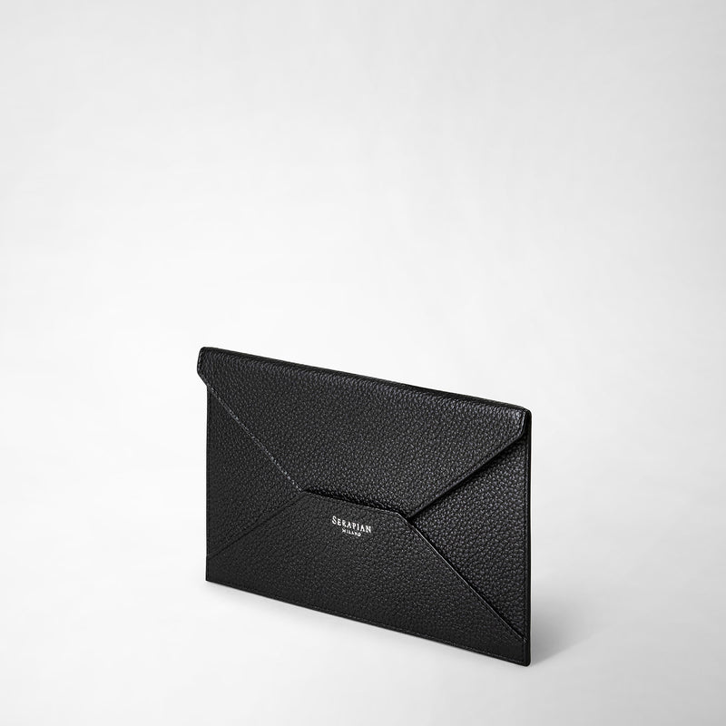 Serapian Pouch in cachemire leather black Moda