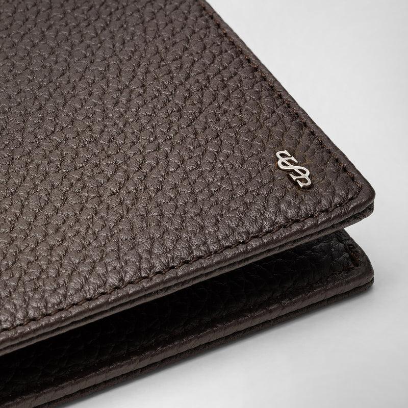 Serapian Portafoglio per 8 carte in pelle cachemire espresso Comprare a buon mercato