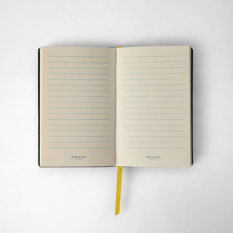 Serapian Notebook in cachemire leather black Offerta migliore