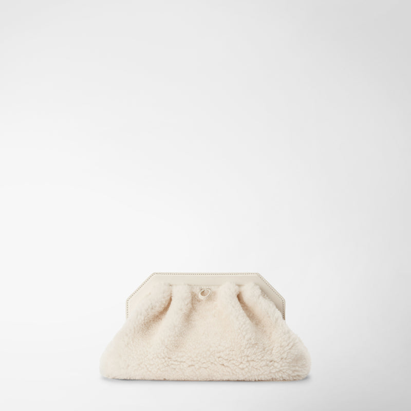 Serapian CLUTCH SECRET IN SHEARLING Lightning offer