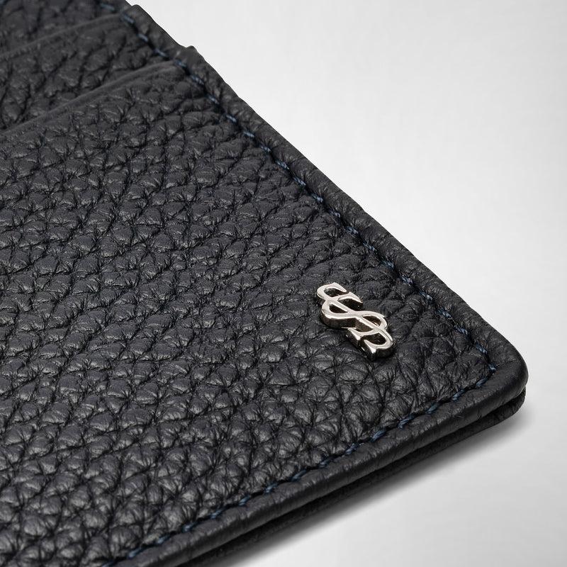 Serapian Portacarte per 4 carte in pelle cachemire blu Sconti VIP