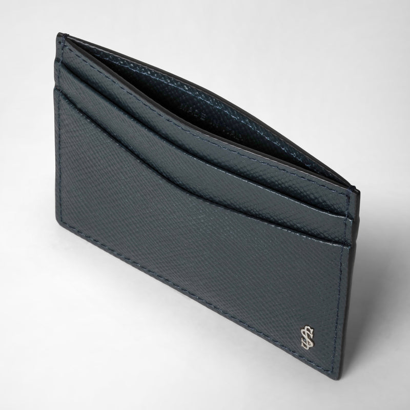 Serapian Portacarte per 4 carte in pelle evoluzione blu navy ACQUISTA ORA