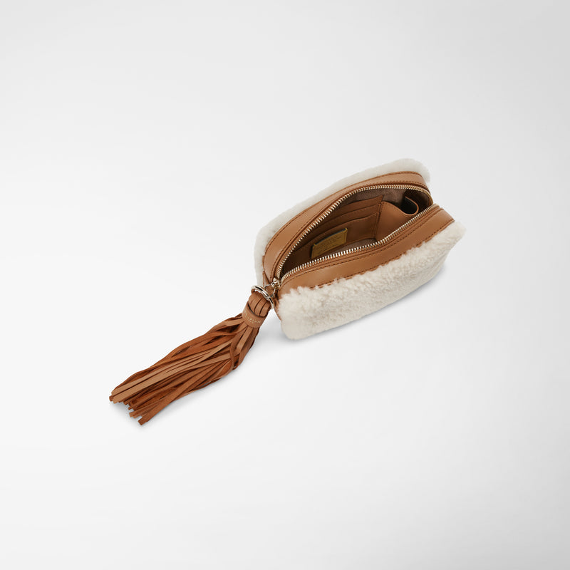 Serapian BORSA MINI IN SHEARLING Fino al 65% di sconto