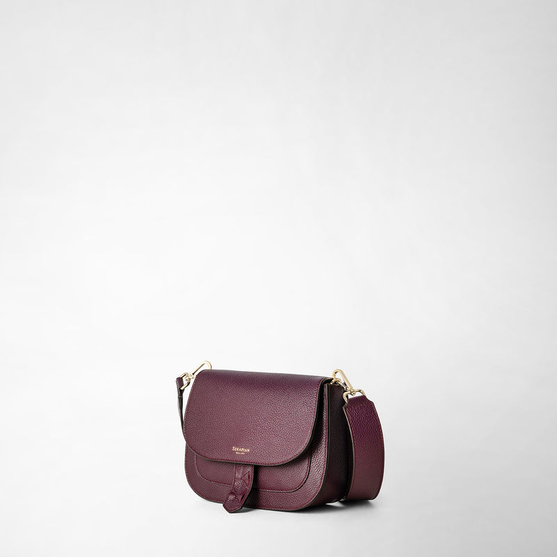 Serapian BORSA LUNA CROSSBODY IN PELLE RUGIADA Sostegno trimestrale