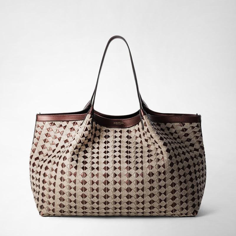 Serapian TOTE BAG SECRET IN LANA E MOSAICO Fino al 55% di sconto
