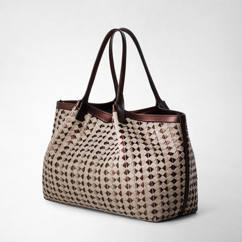 Serapian TOTE BAG SECRET IN LANA E MOSAICO Fino al 55% di sconto