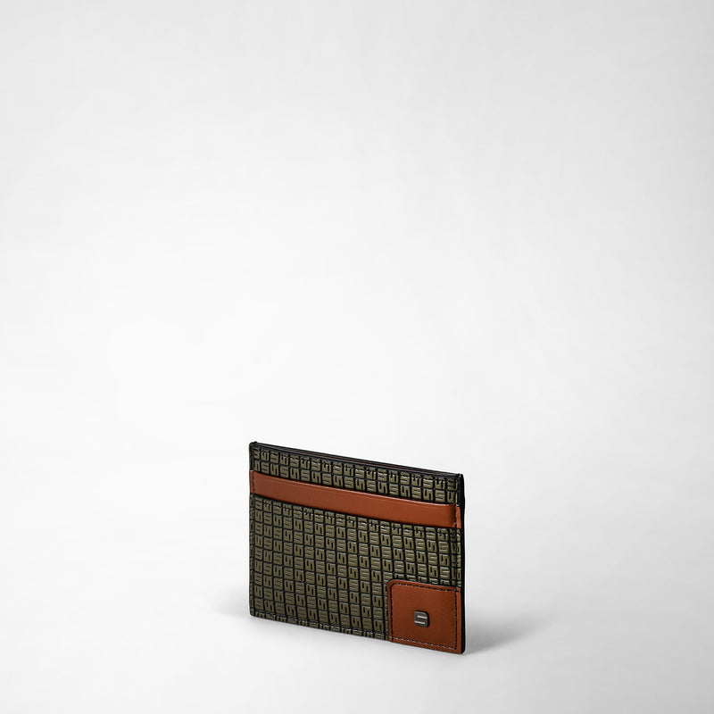 Serapian 4-card holder in stepan 72 kaki and cuoio Duty-free