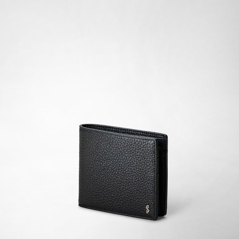 Serapian Portafoglio 4 carte portamonete pelle cachemire blu 50% di sconto per tempo limitato