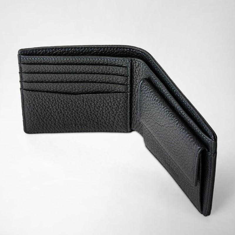 Serapian Portafoglio 4 carte portamonete pelle cachemire blu 50% di sconto per tempo limitato