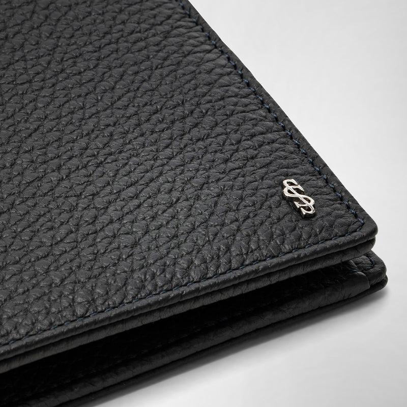 Serapian Portafoglio 4 carte portamonete pelle cachemire blu 50% di sconto per tempo limitato