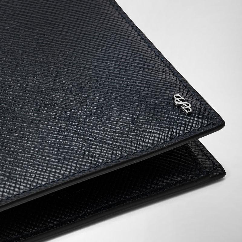 Serapian Portafoglio con portamonete pelle evoluzione blu navy| Serapian Sconti questo mese
