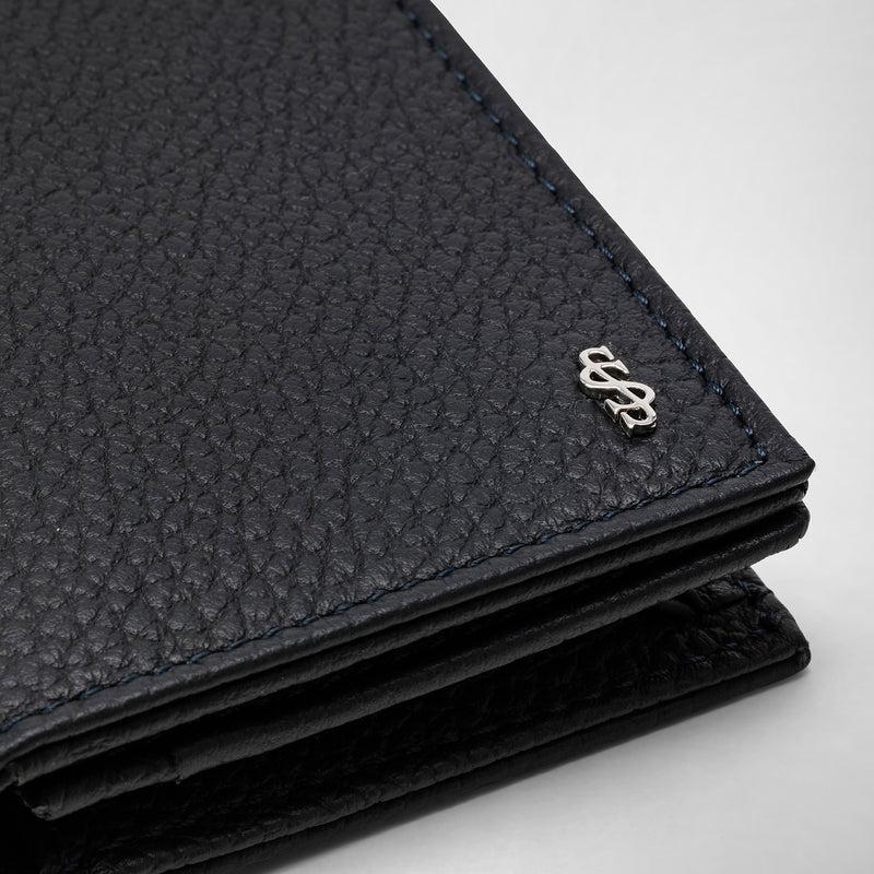 Serapian Portacarte in pelle cachemire blu navy Soddisfazione Garantita