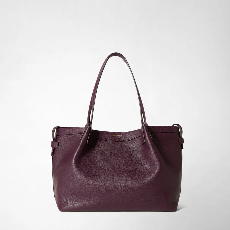 Serapian TOTE BAG SECRET PICCOLA IN PELLE RUGIADA Qualità Garantita