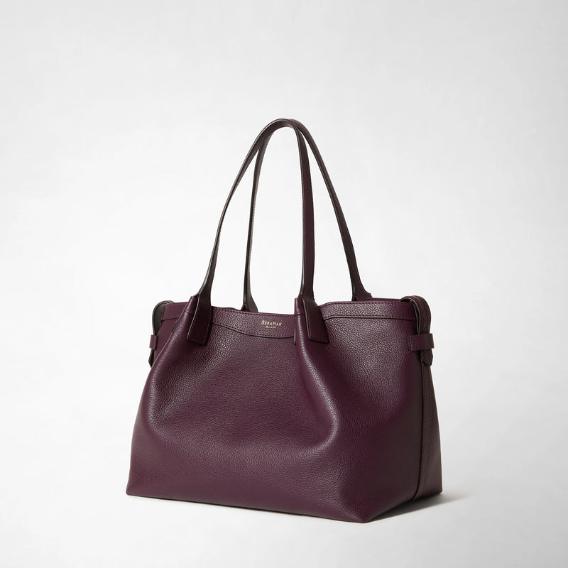Serapian TOTE BAG SECRET PICCOLA IN PELLE RUGIADA Qualità Garantita