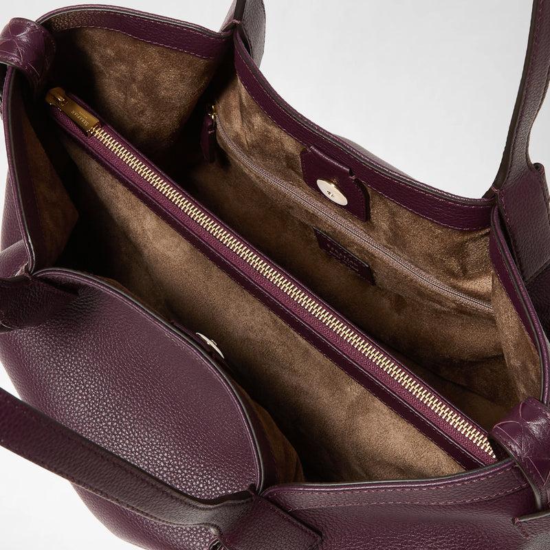 Serapian TOTE BAG SECRET PICCOLA IN PELLE RUGIADA Qualità Garantita