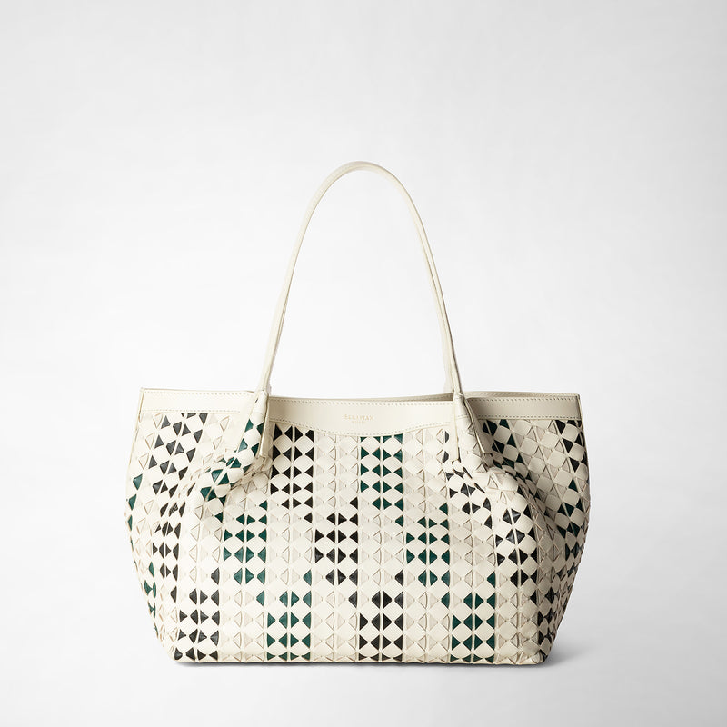 Serapian TOTE BAG SECRET PICCOLA IN MOSAICO MESTIERI D'ARTE Convenienza