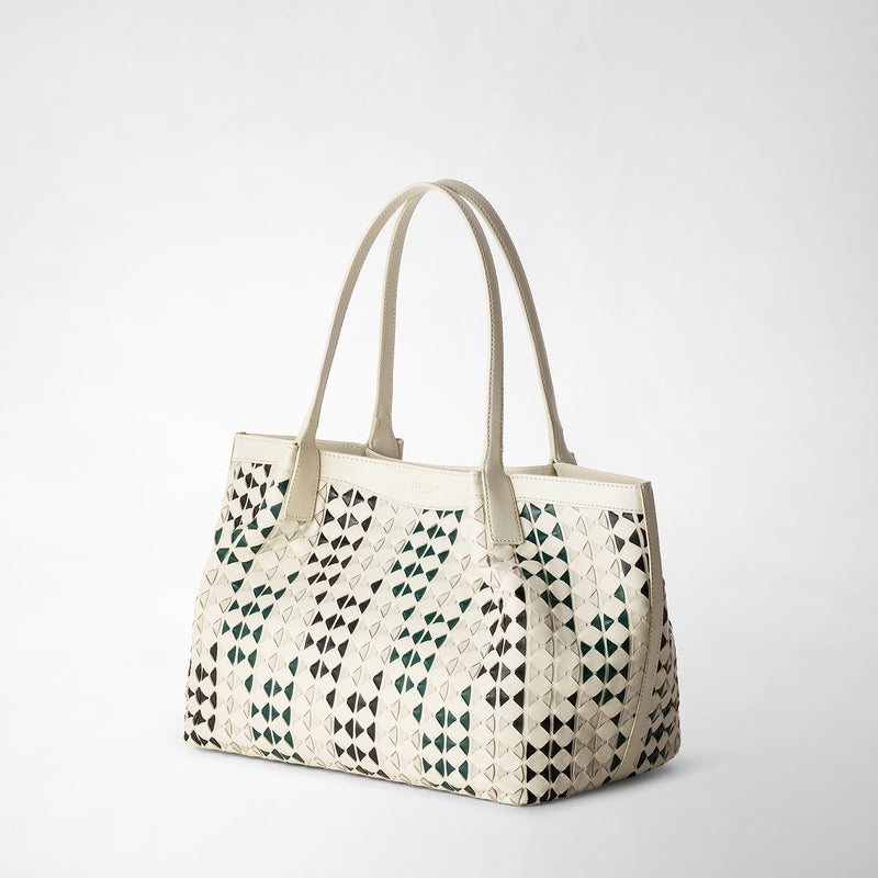 Serapian TOTE BAG SECRET PICCOLA IN MOSAICO MESTIERI D'ARTE Convenienza