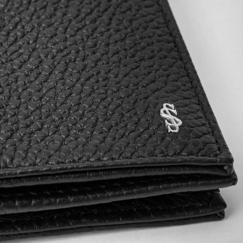 Serapian Portacarte in pelle cachemire nero Sconto
