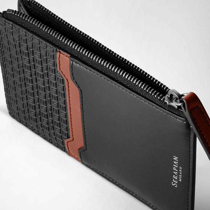 Serapian PORTACARTE CON ZIP IN STEPAN 72 Vendita Economica