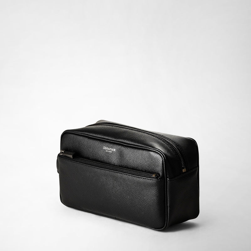 Serapian Wash bag recycled twill evoluzione eclipse black Offerta natalizia