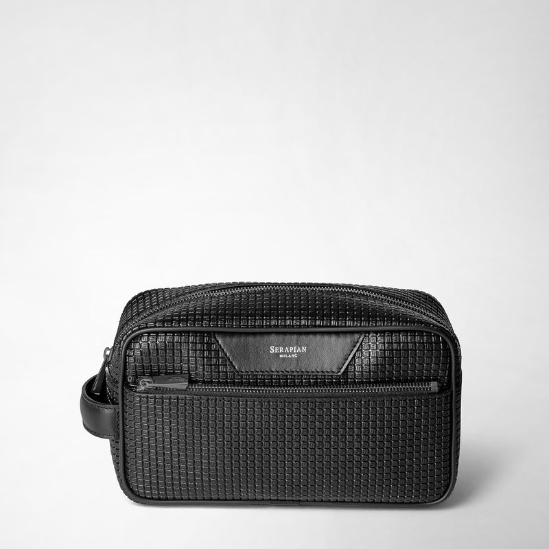 Serapian Trousse da bagno in stepan nero-nero eclissi Offerta per la Festa della Mamma