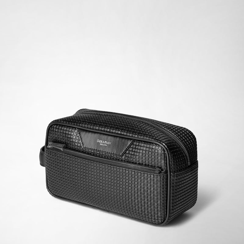 Serapian Trousse da bagno in stepan nero-nero eclissi Offerta per la Festa della Mamma