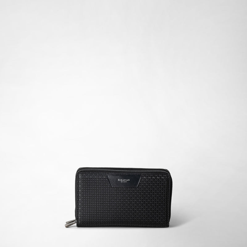 Serapian POCHETTE DA VIAGGIO CON ZIP DOPPIA IN STEPAN Offerte esclusive