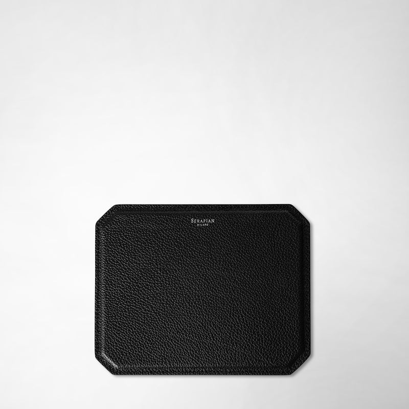 Serapian Mouse pad in cachemire leather black Super Saving Price