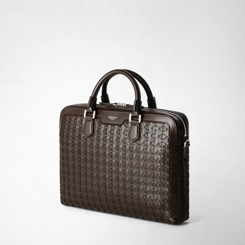 Serapian BORSA BUSINESS EXTRA SLIM IN MOSAICO Promozione temporanea
