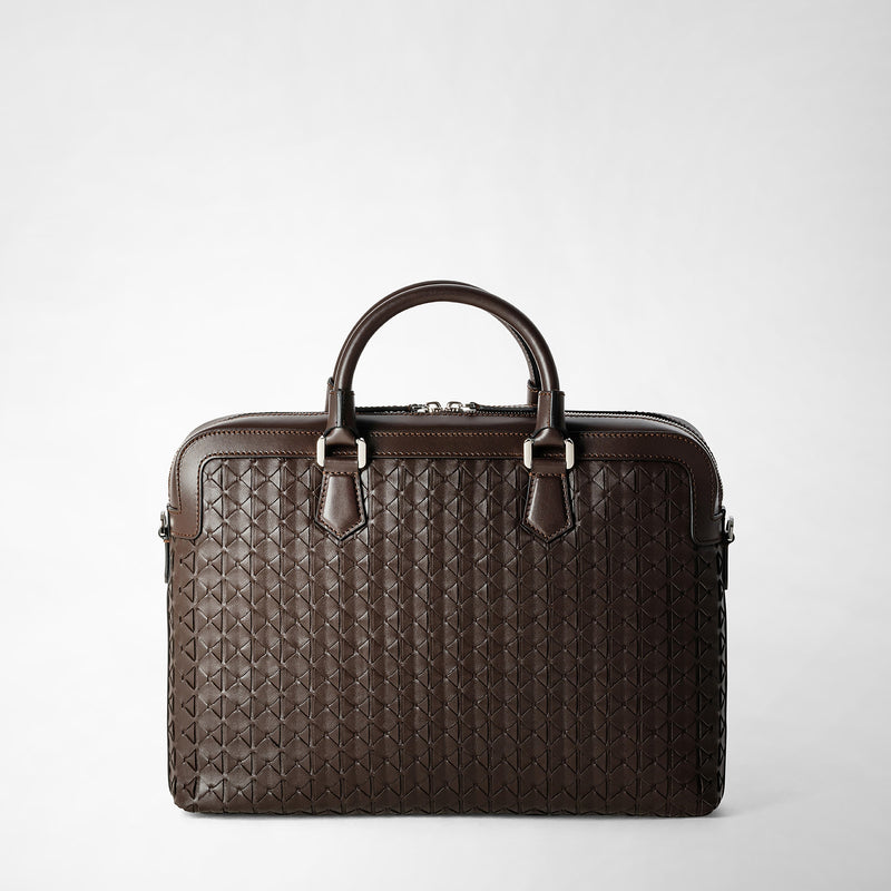 Serapian BORSA BUSINESS EXTRA SLIM IN MOSAICO Promozione temporanea
