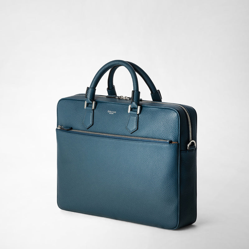 Serapian BORSA BUSINESS SLIM IN PELLE CACHEMIRE Officina