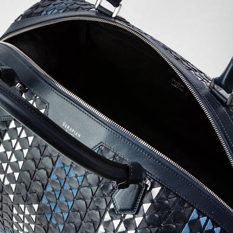 Serapian BORSA BUSINESS SLIM IN MOSAICO MESTIERI D'ARTE In vendita