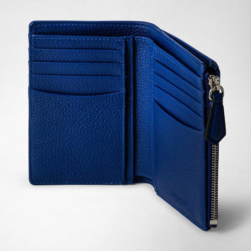 Serapian PORTAFOGLIO VERTICALE CON ZIP IN PELLE CACHEMIRE Italia
