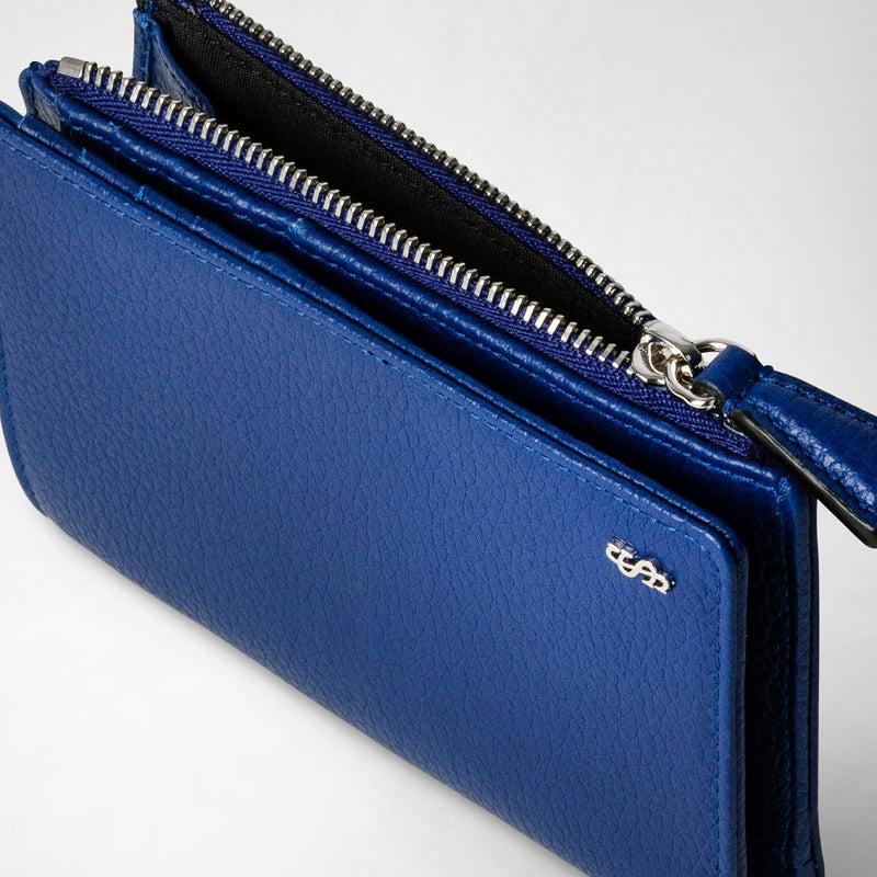 Serapian PORTAFOGLIO VERTICALE CON ZIP IN PELLE CACHEMIRE Italia