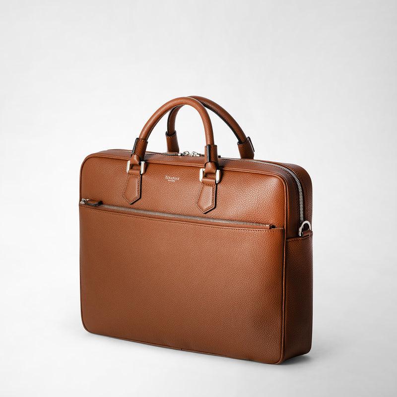 Serapian BORSA BUSINESS SLIM IN PELLE CACHEMIRE Qualità