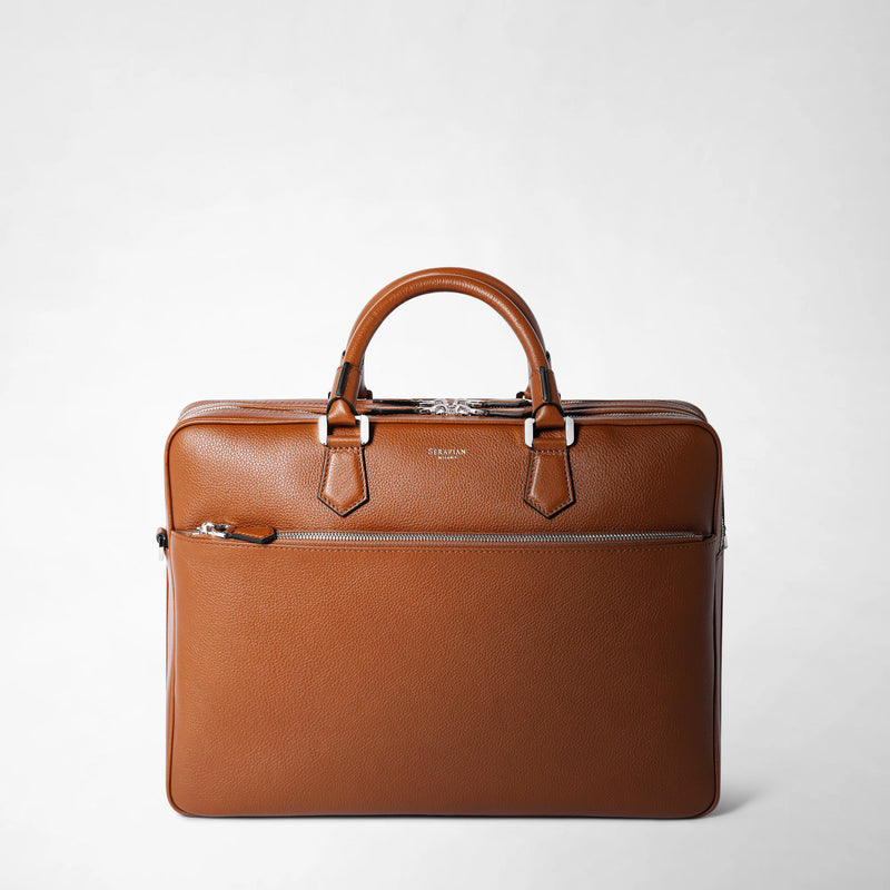 Serapian BORSA BUSINESS GRANDE IN PELLE CACHEMIRE Novità