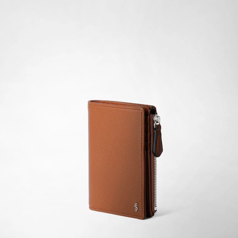 Serapian PORTAFOGLIO VERTICALE CON ZIP IN PELLE CACHEMIRE Offerta