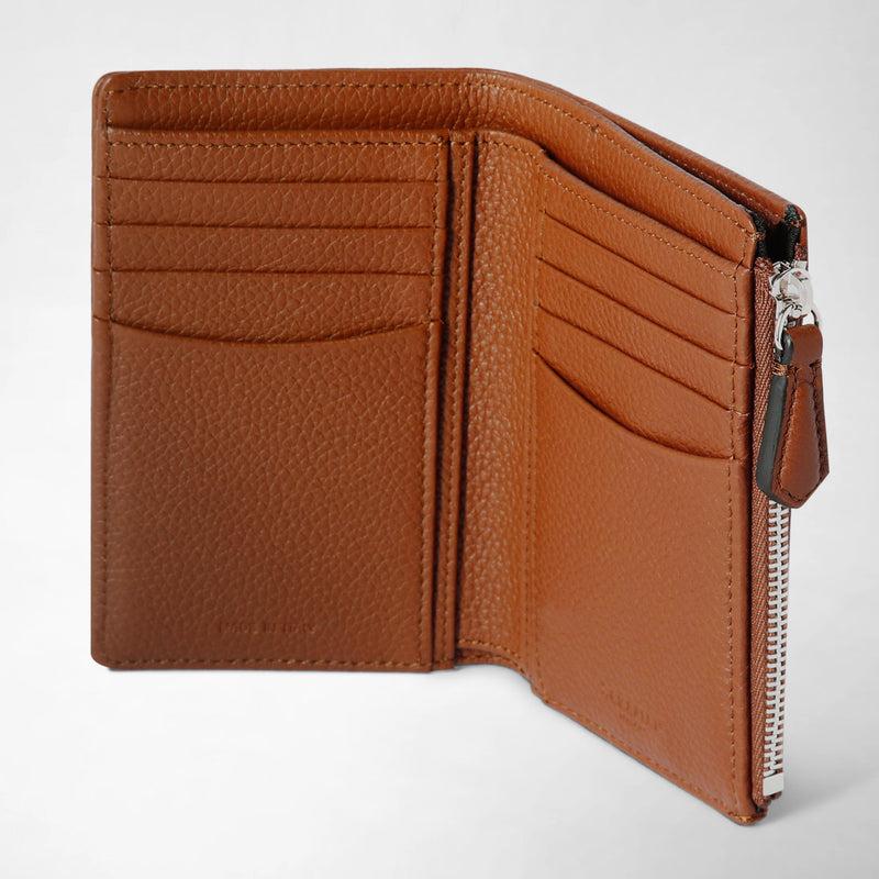Serapian PORTAFOGLIO VERTICALE CON ZIP IN PELLE CACHEMIRE Offerta