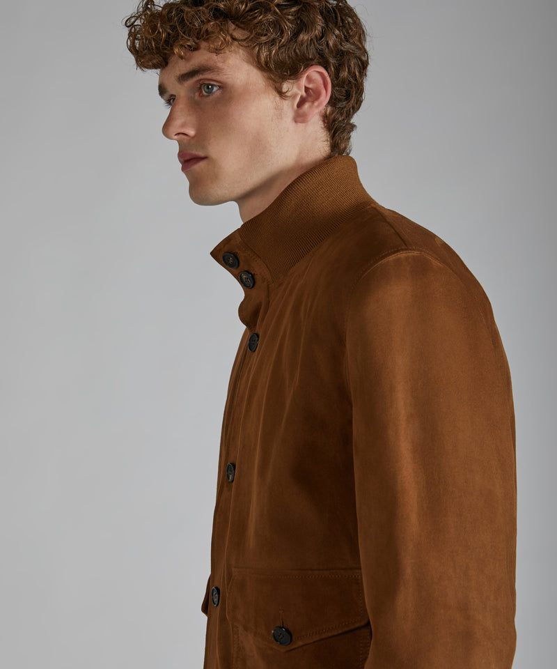Slowear Bomber in pelle scamosciata Online