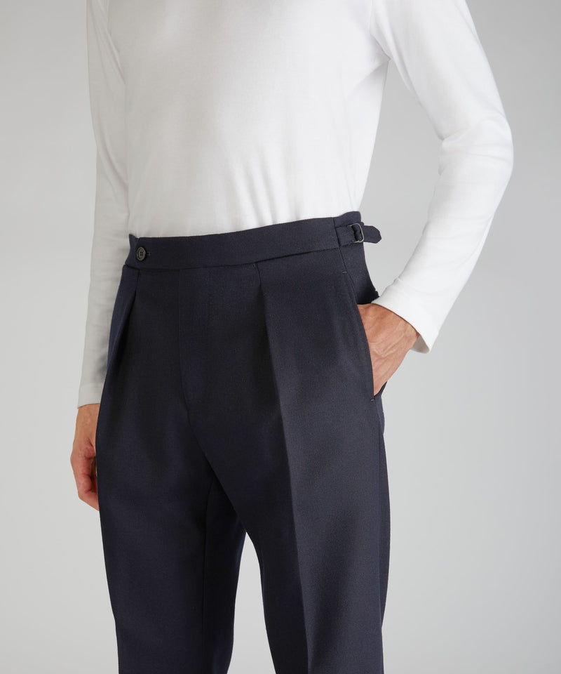 Slowear Pantalone straight fit in lana mélange Offerte