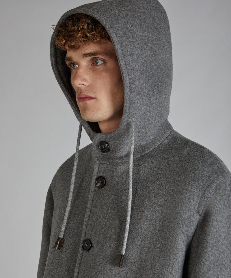 Slowear Parka in panno di lana mélange Vendita Economica