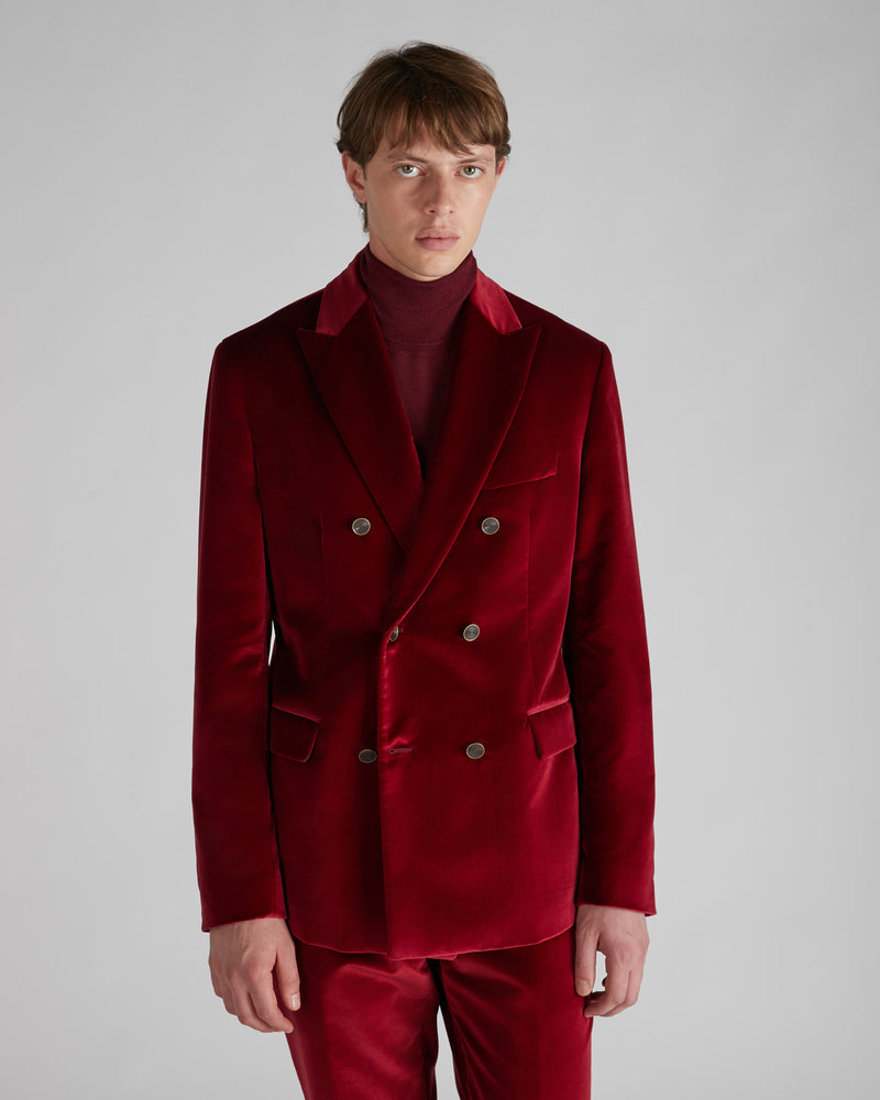 Slowear Giacca doppiopetto slim fit in velluto Nuovo