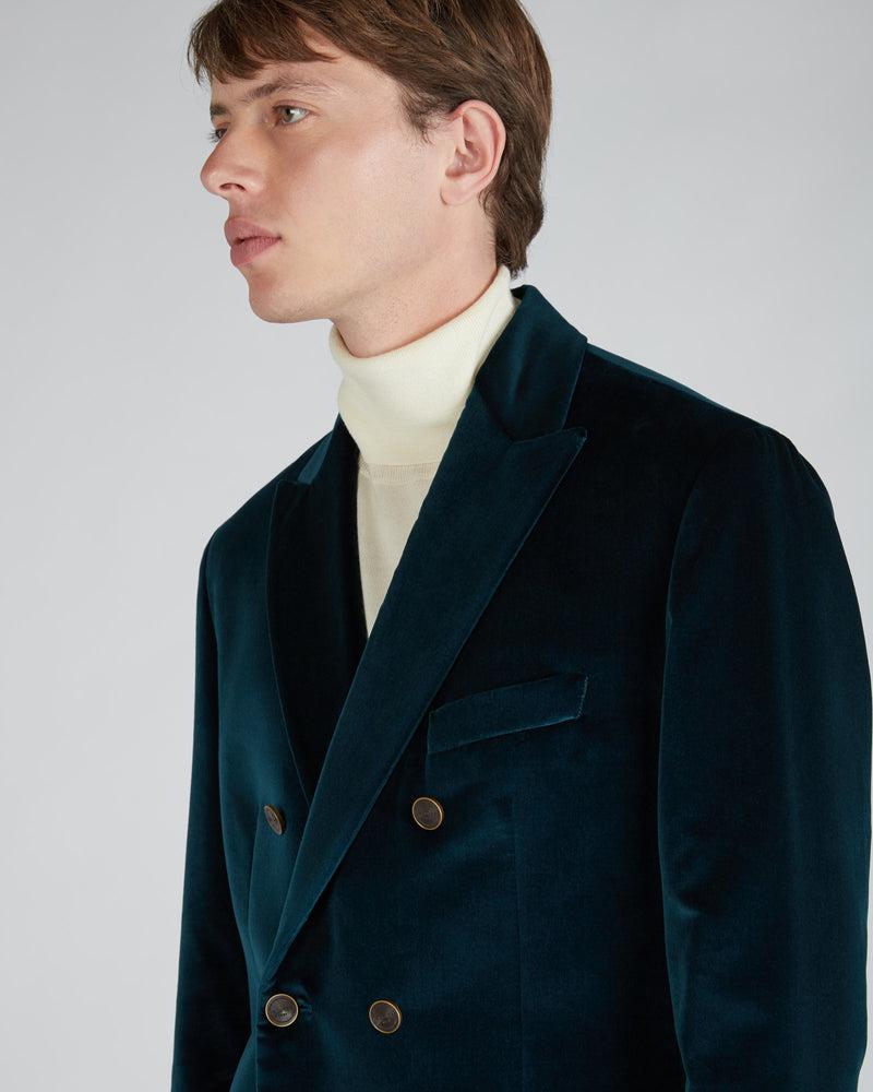 Slowear Giacca doppiopetto slim fit in velluto Qualità